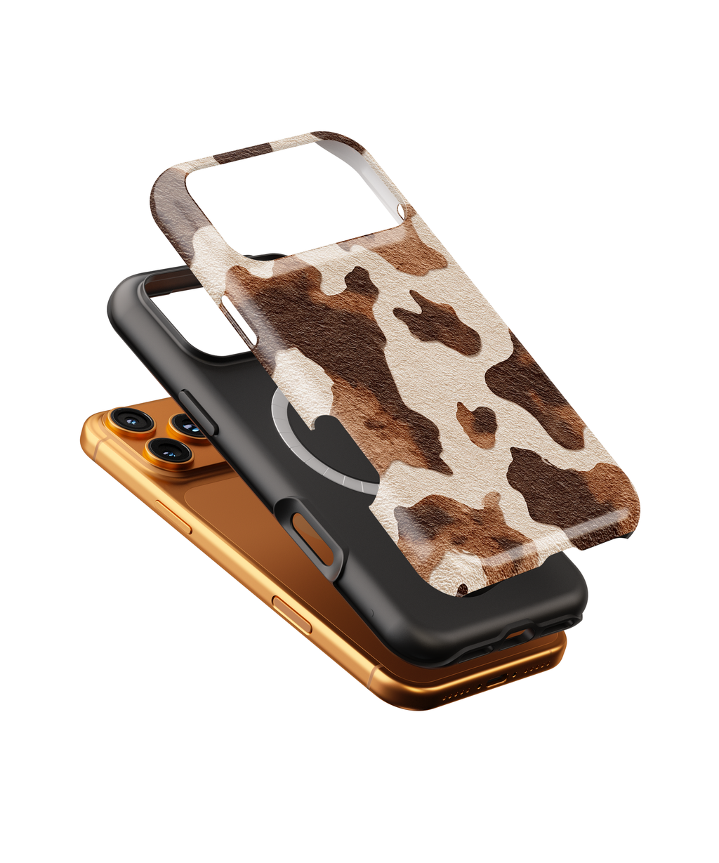 Cowhide Pattern Magnetic Impact-Resistant Phone Case