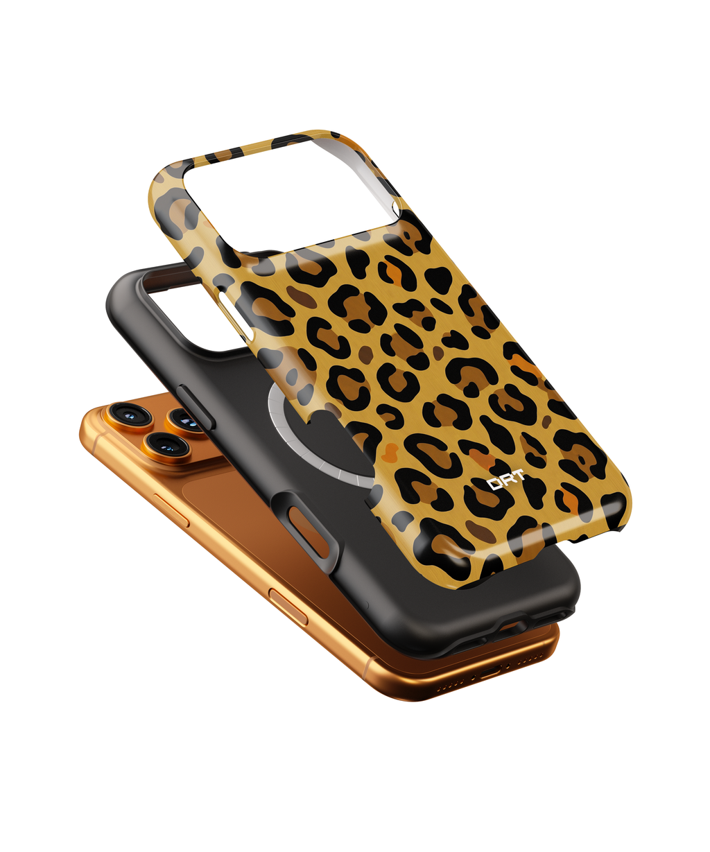Leopard Print Magnetic Impact Phone Case — Slim Protective iPhone Cover