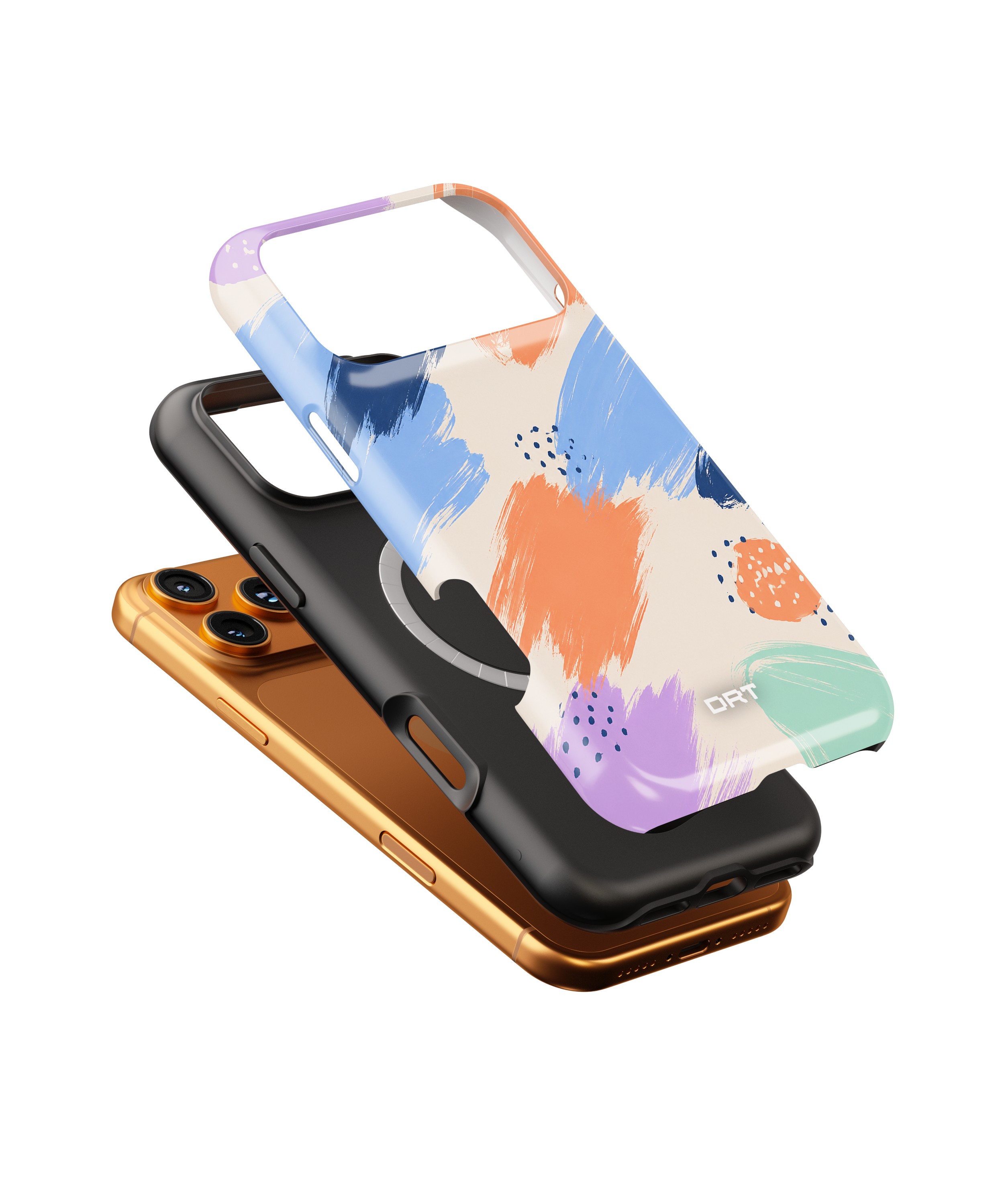 Abstract Brushstroke Magnetic Impact-Resistant Phone Case