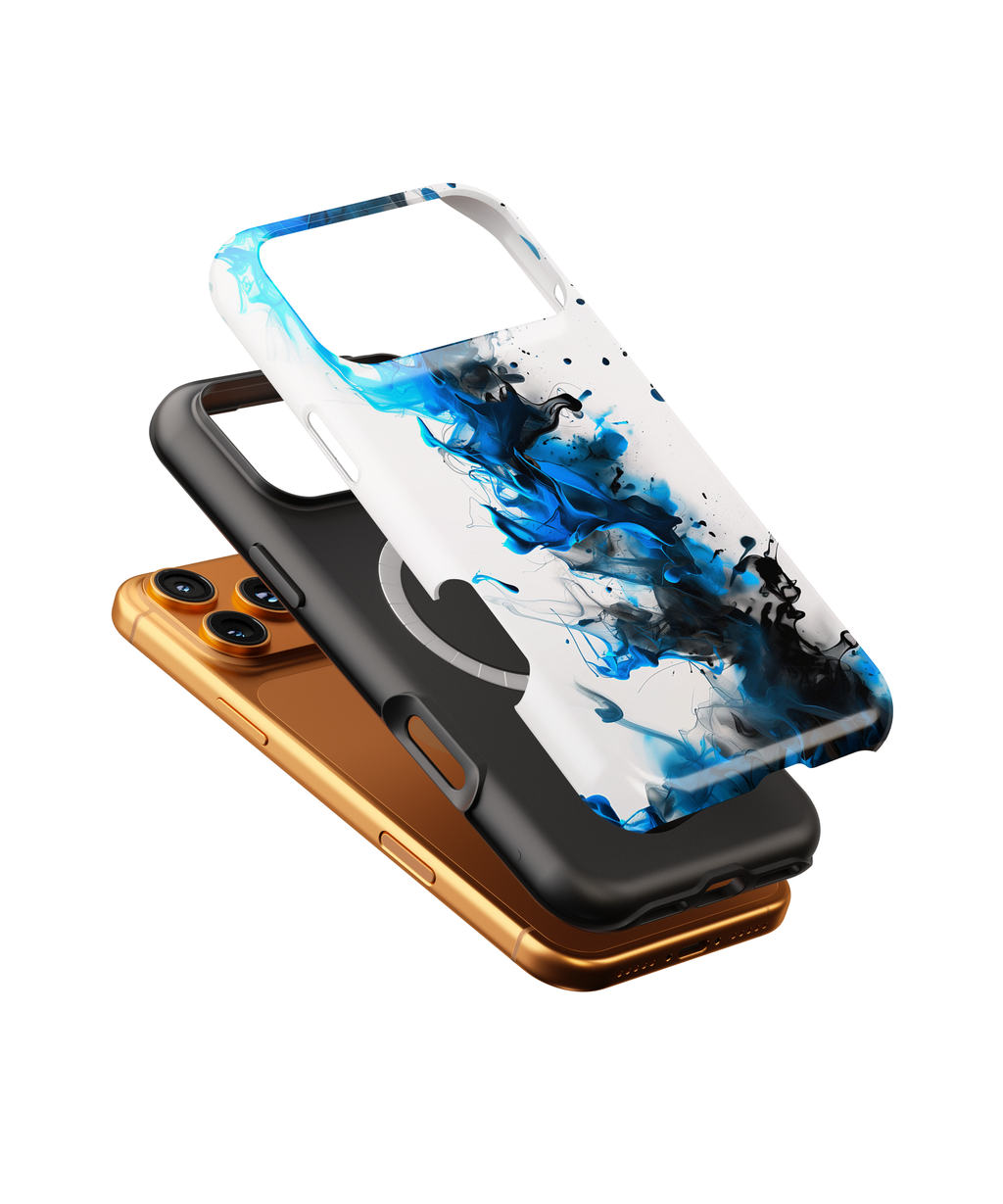 Blue Ink Swirl Magnetic Impact Phone Case
