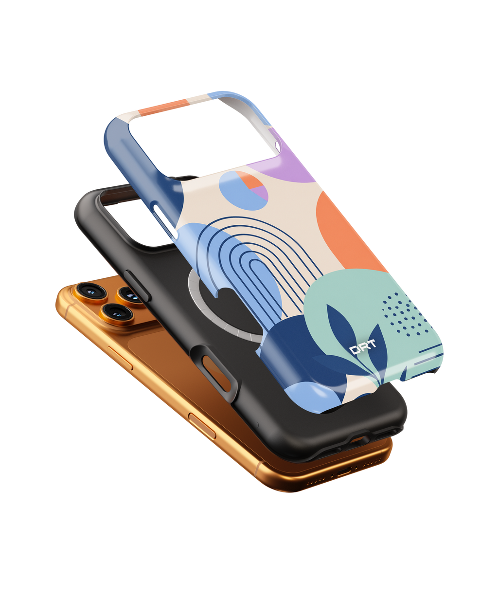 Abstract Geometric Magnetic Impact Phone Case