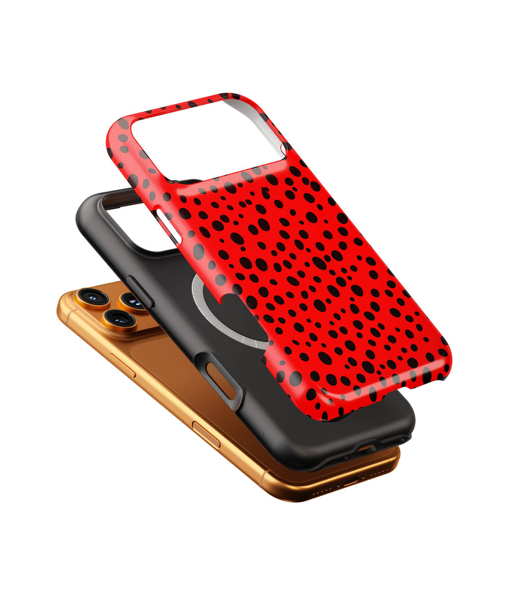 Red Dalmatian Spot Magnetic Impact-Resistant Phone Case
