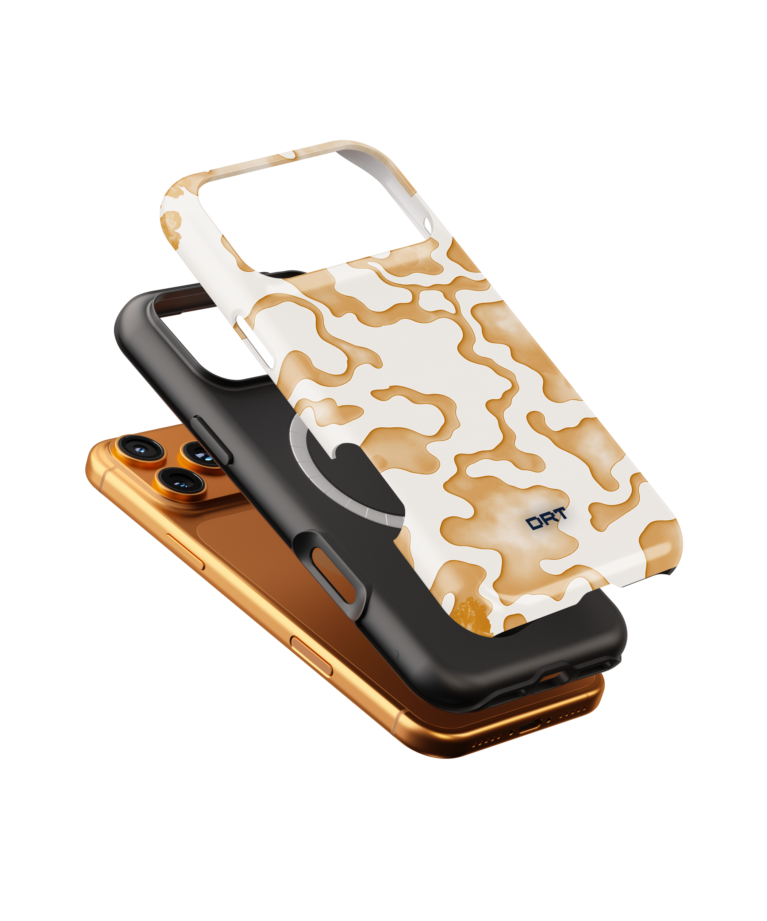 Magnetic Impact-Resistant Phone Case — Beige Abstract Camo
