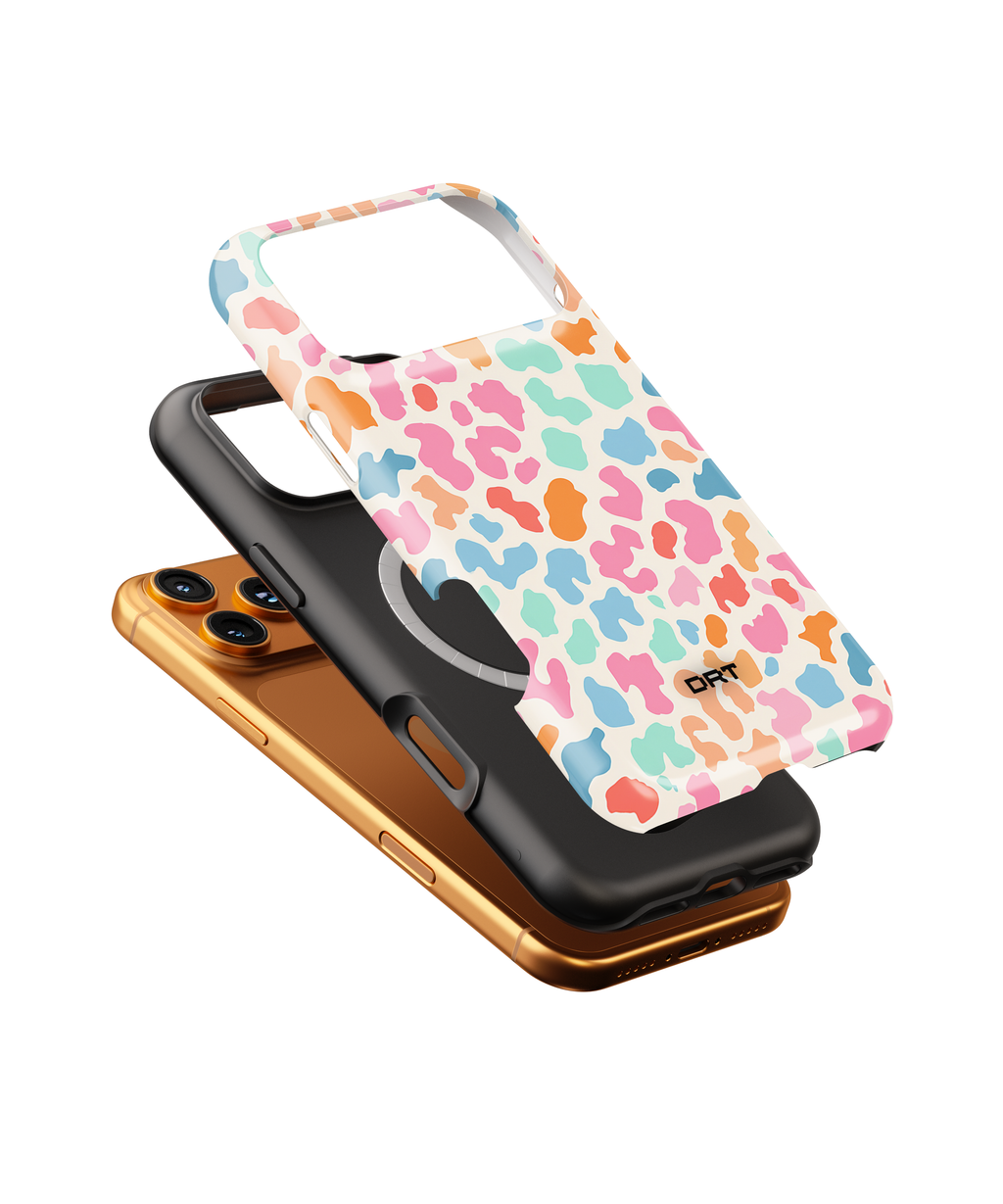 Colorful Pastel Leopard Magnetic Impact Phone Case