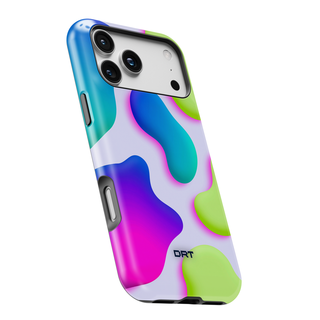 Magnetic Impact-Resistant Phone Case — Neon Abstract Splash