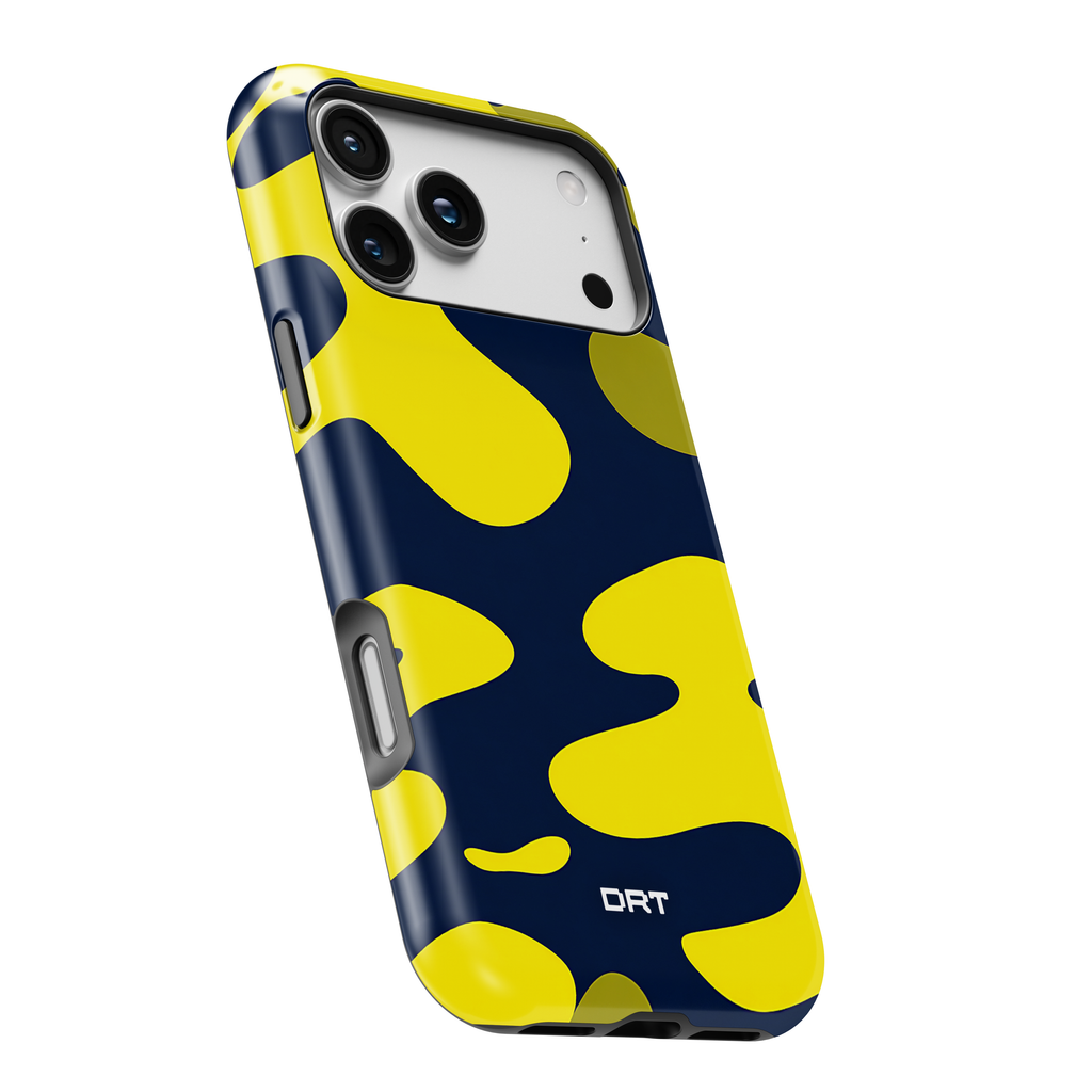 Yellow Navy Camo Magnetic Impact-Resistant Phone Case