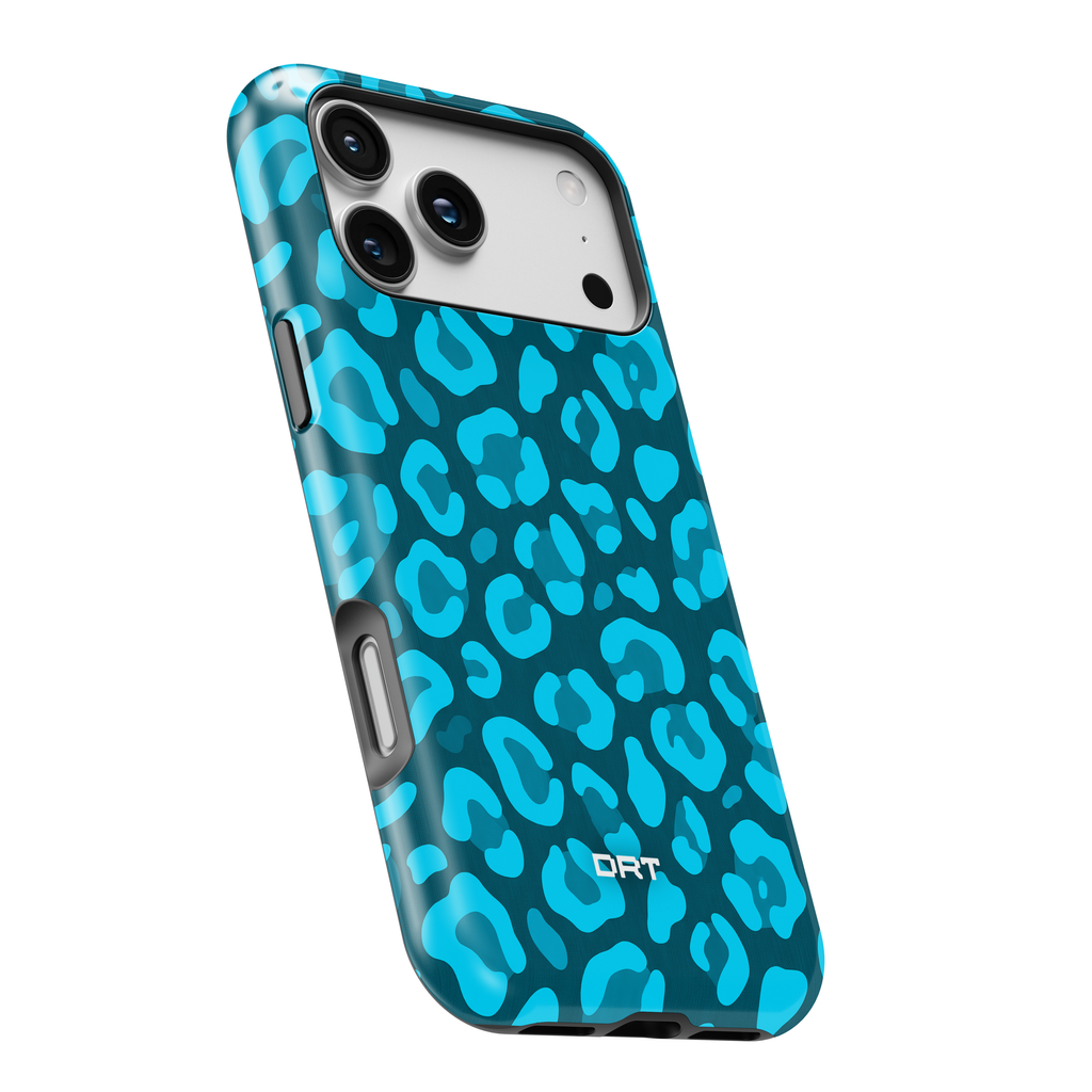 Blue Leopard Magnetic Impact-Resistant Phone Case
