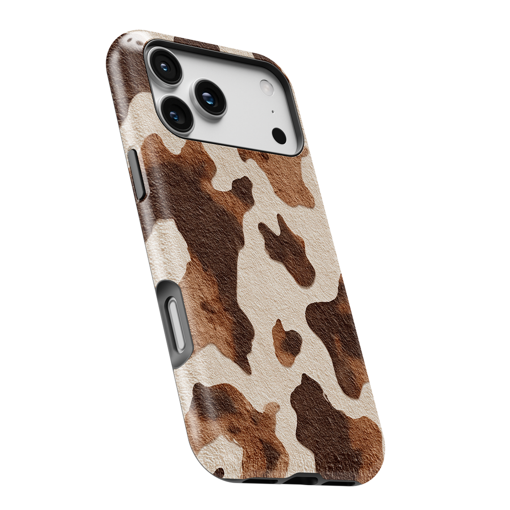 Cowhide Pattern Magnetic Impact-Resistant Phone Case