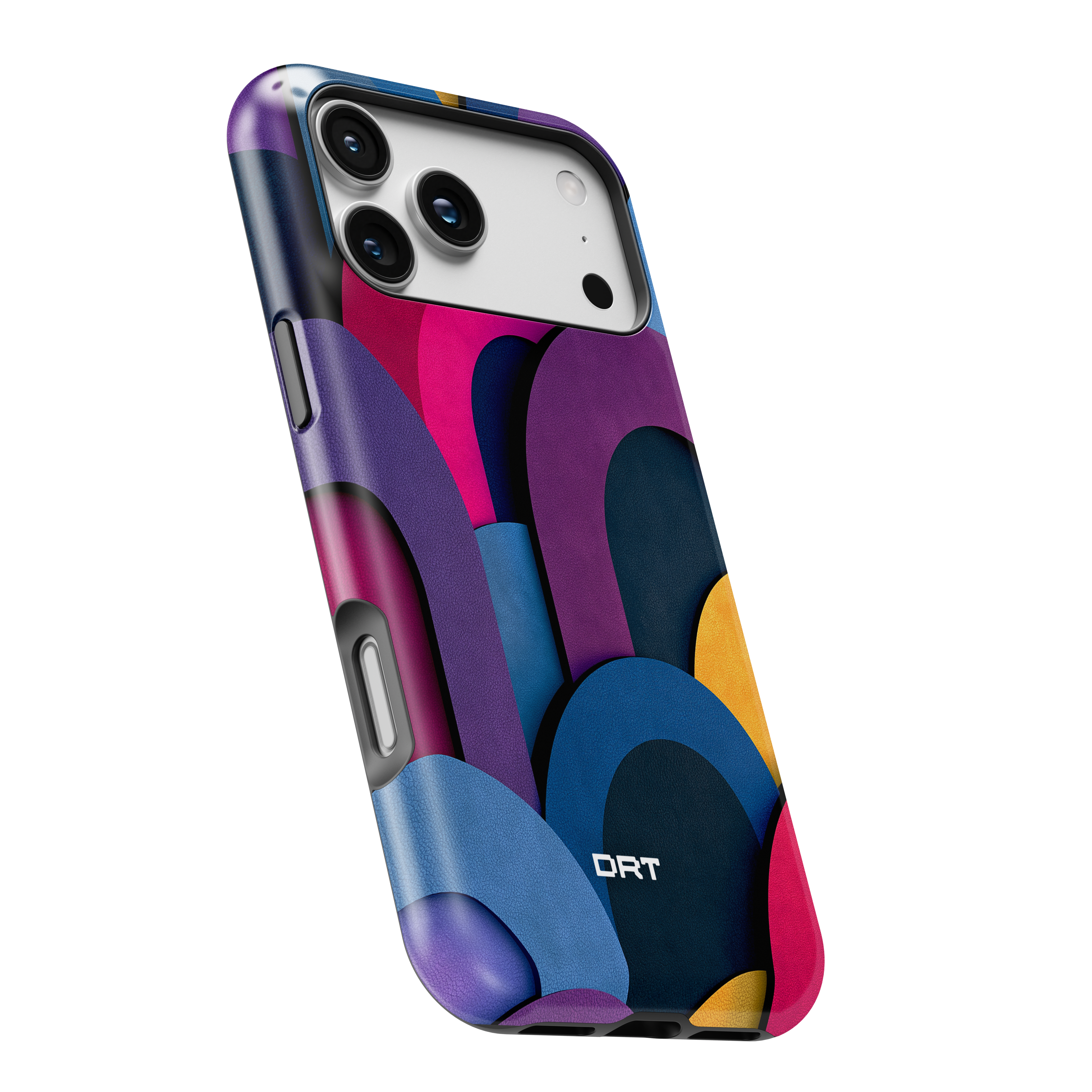 Magnetic Impact-Resistant Phone Case — Colorful Abstract Arch Design