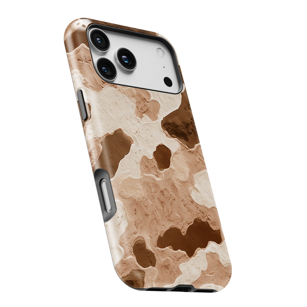 Brown Watercolor Camo Magnetic Impact-Resistant Phone Case