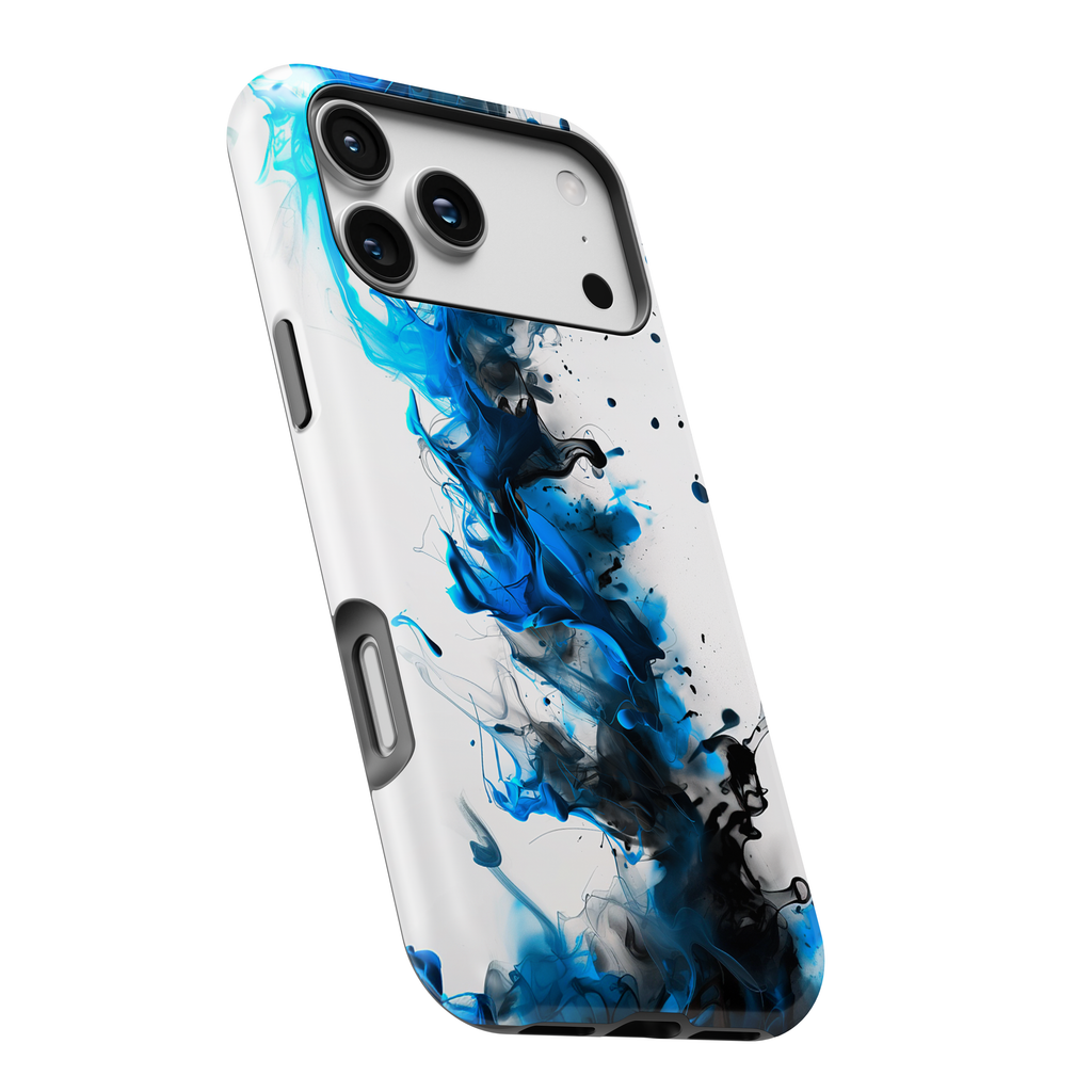 Blue Ink Swirl Magnetic Impact Phone Case