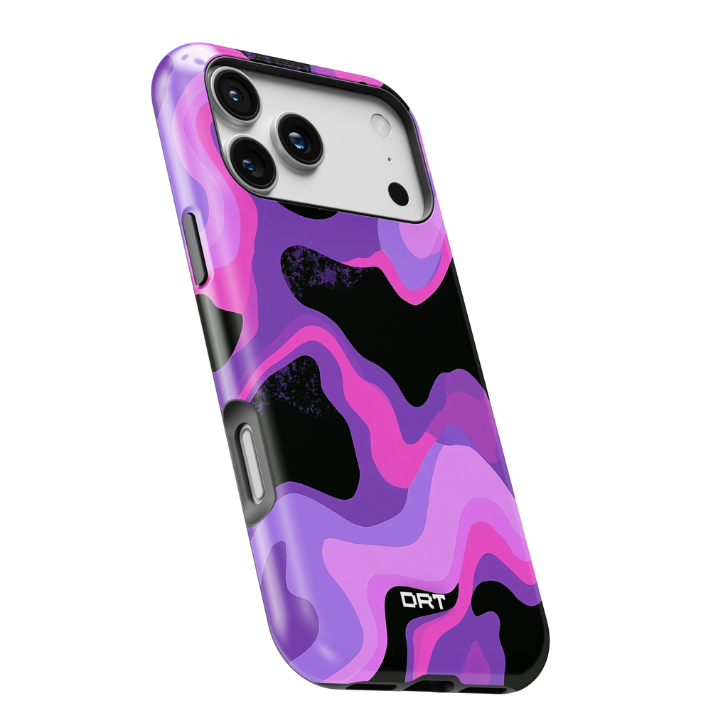 Purple Camo Magnetic Impact-Resistant Phone Case