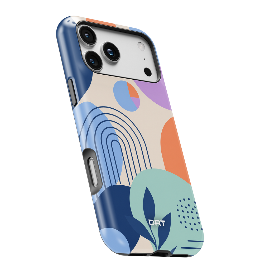 Abstract Geometric Magnetic Impact Phone Case