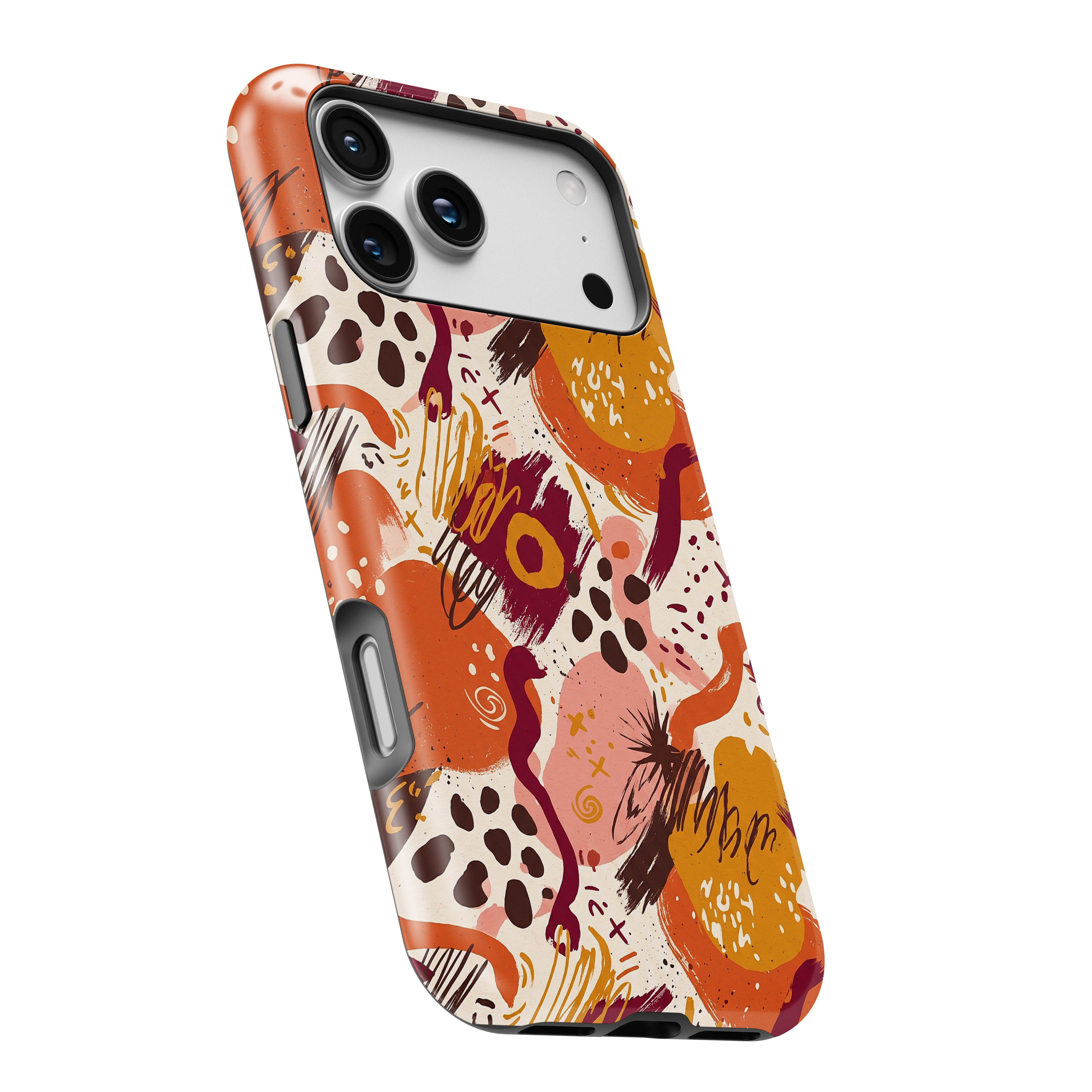 Abstract Autumn Doodle Magnetic Impact-Resistant Phone Case
