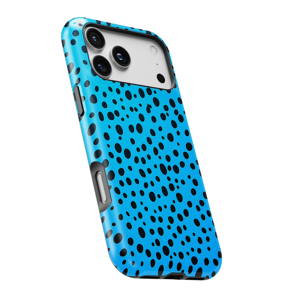 Blue Dalmatian Dot Magnetic Impact-Resistant Phone Case