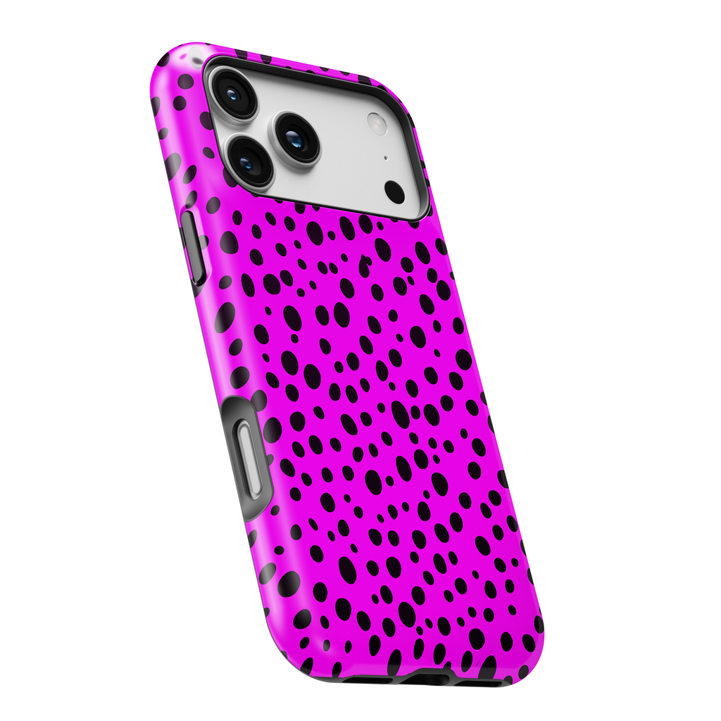 Pink Leopard Print Magnetic Impact-Resistant Phone Case