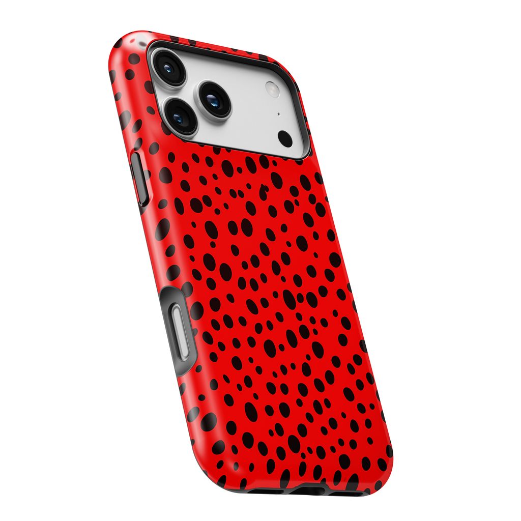 Red Dalmatian Spot Magnetic Impact-Resistant Phone Case