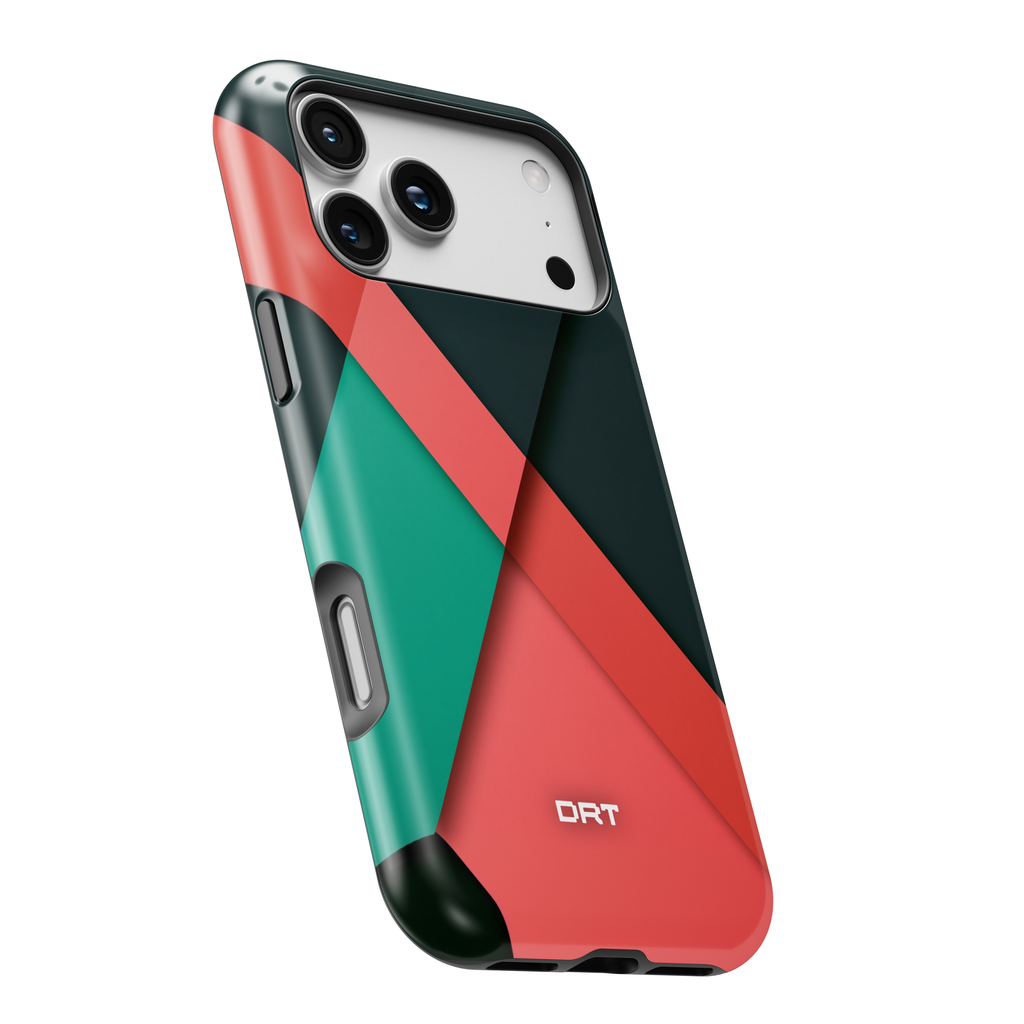 Geometric Color-Block Magnetic Impact Phone Case