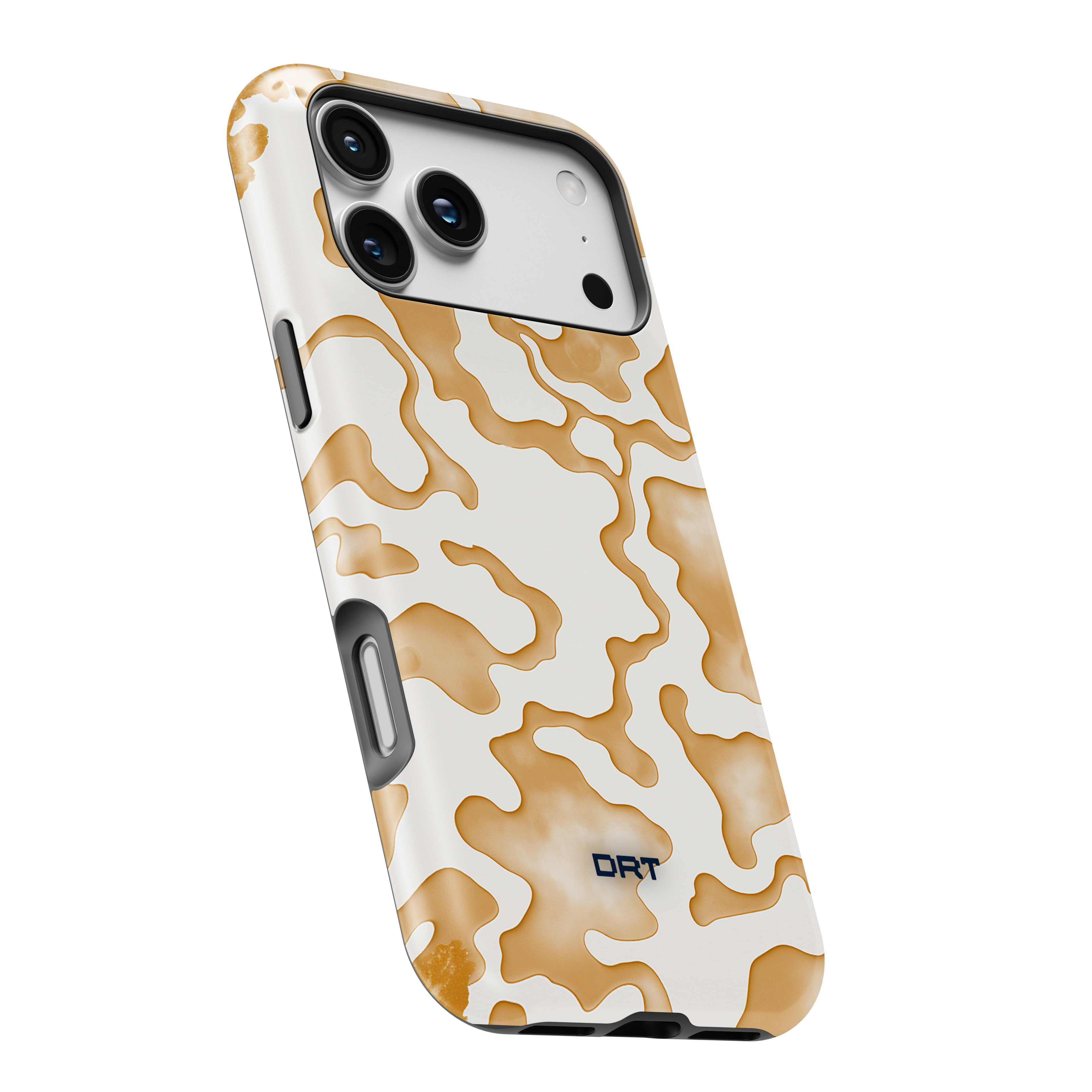 Magnetic Impact-Resistant Phone Case — Beige Abstract Camo