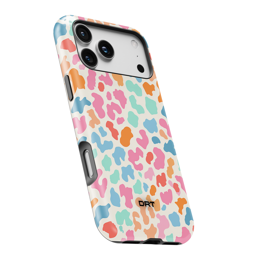Colorful Pastel Leopard Magnetic Impact Phone Case