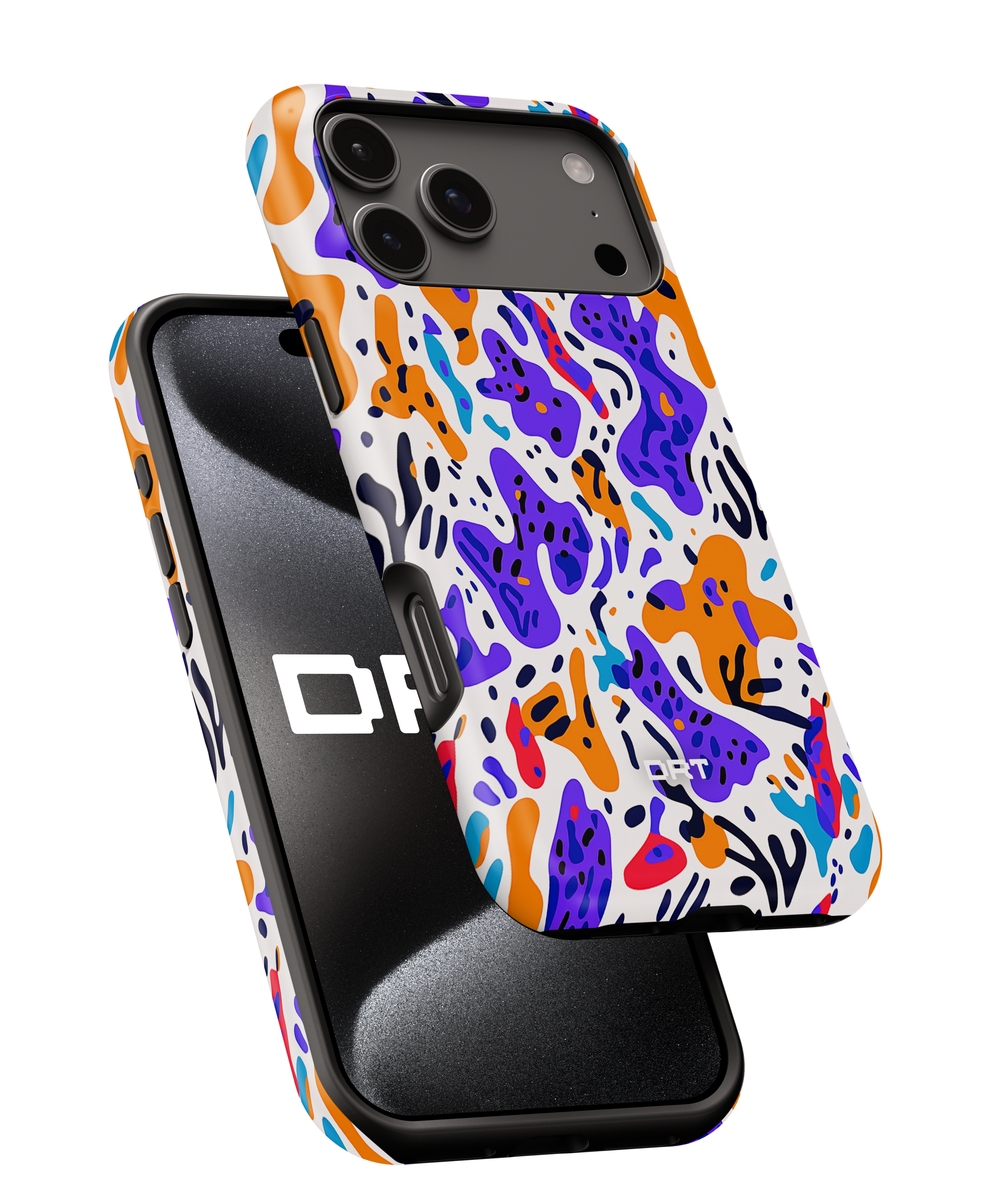 Abstract Splash Magnetic Phone Case — Impact-Resistant, Colorful Pattern