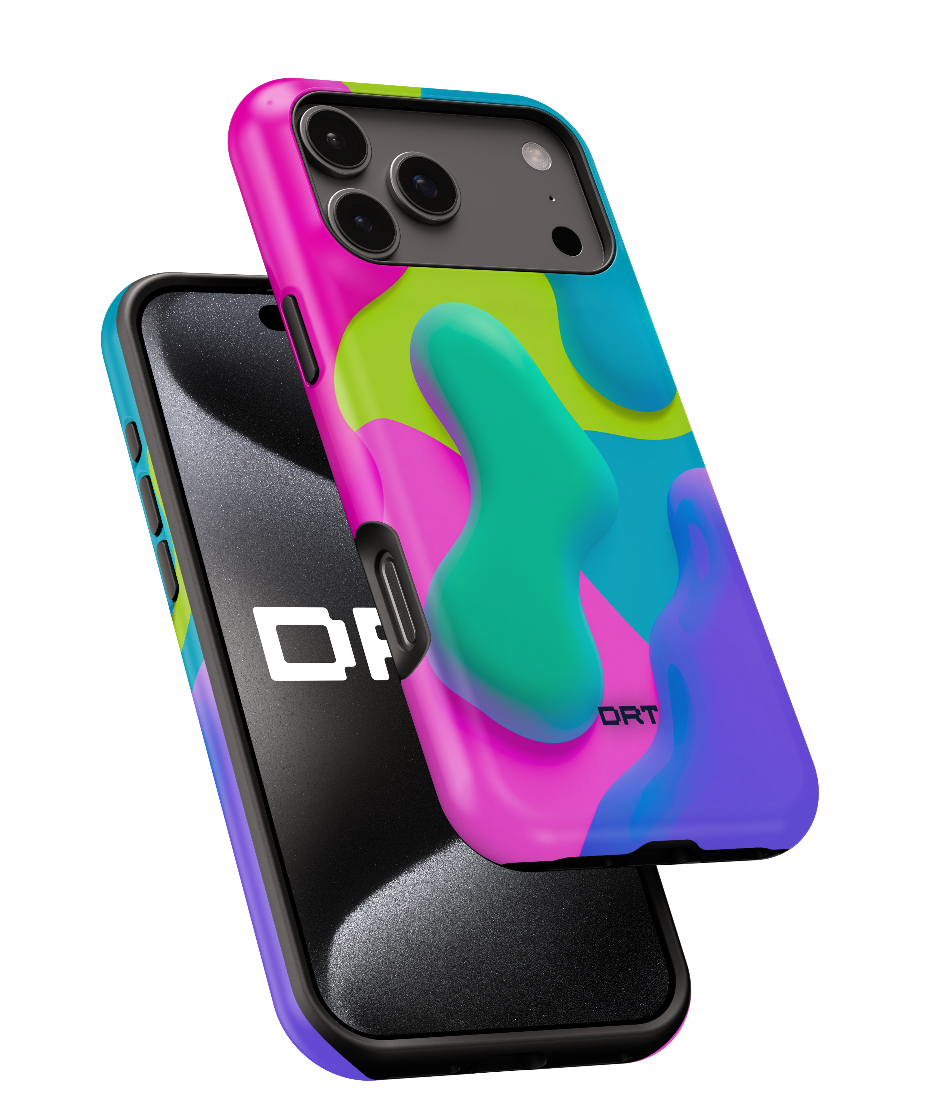 Colorful 3D Abstract Magnetic Impact-Resistant Phone Case