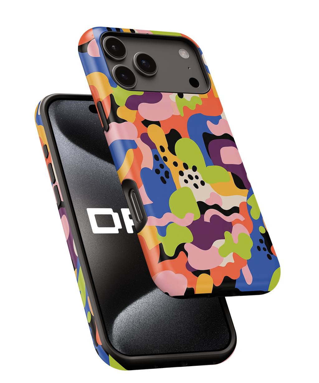 Colorful Abstract Camouflage Magnetic Impact Phone Case