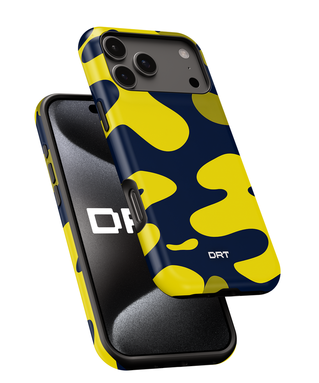 Yellow Navy Camo Magnetic Impact-Resistant Phone Case