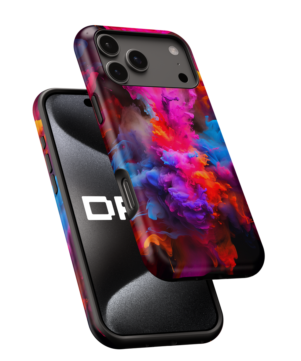 Magnetic Impact-Resistant Phone Case — Vivid Color Smoke