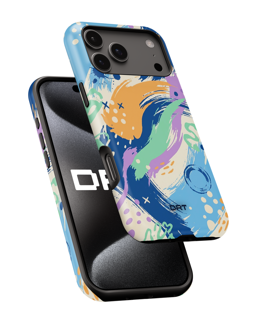 Magnetic Impact-Resistant Phone Case — Abstract Brushstroke Design