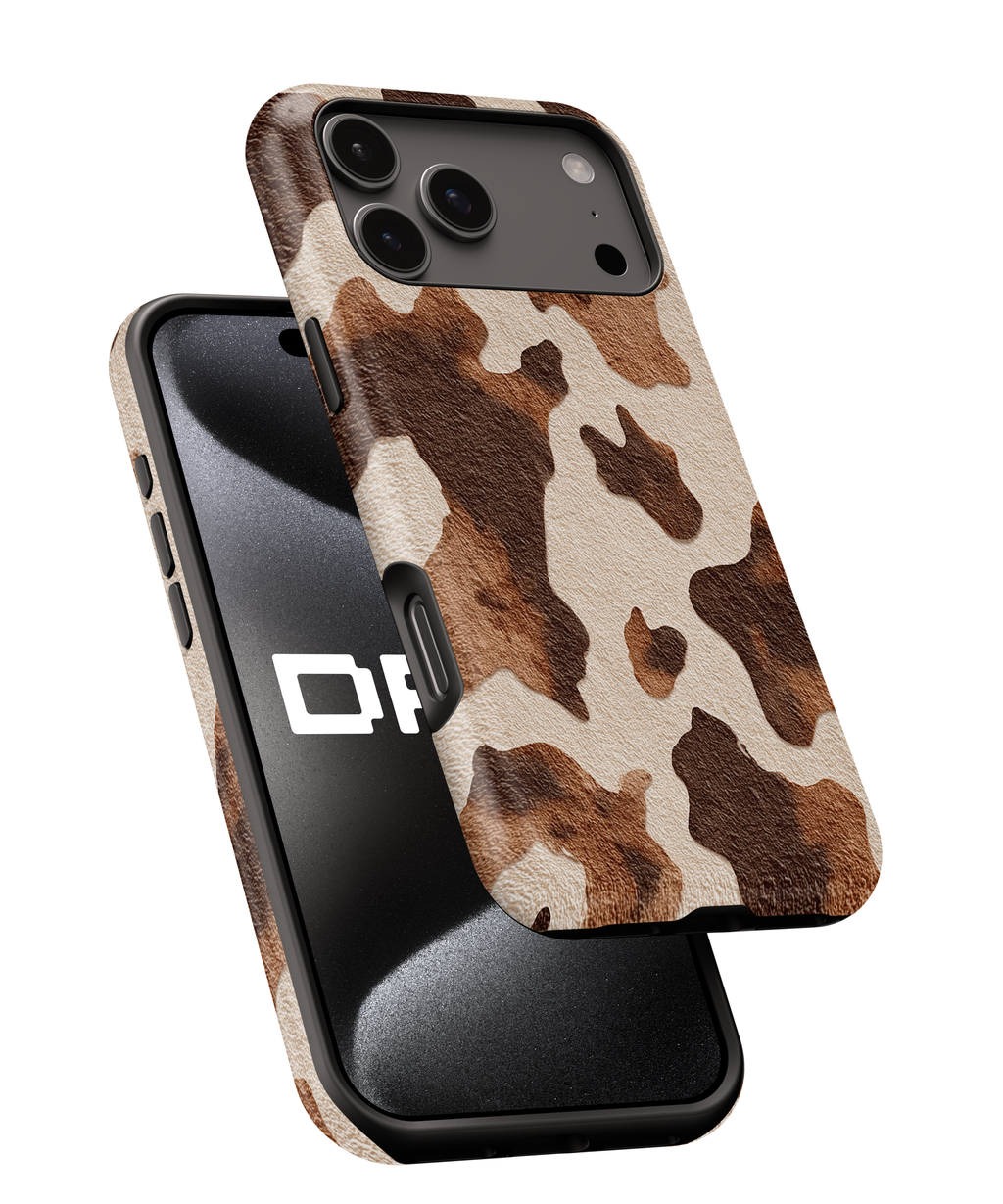 Cowhide Pattern Magnetic Impact-Resistant Phone Case