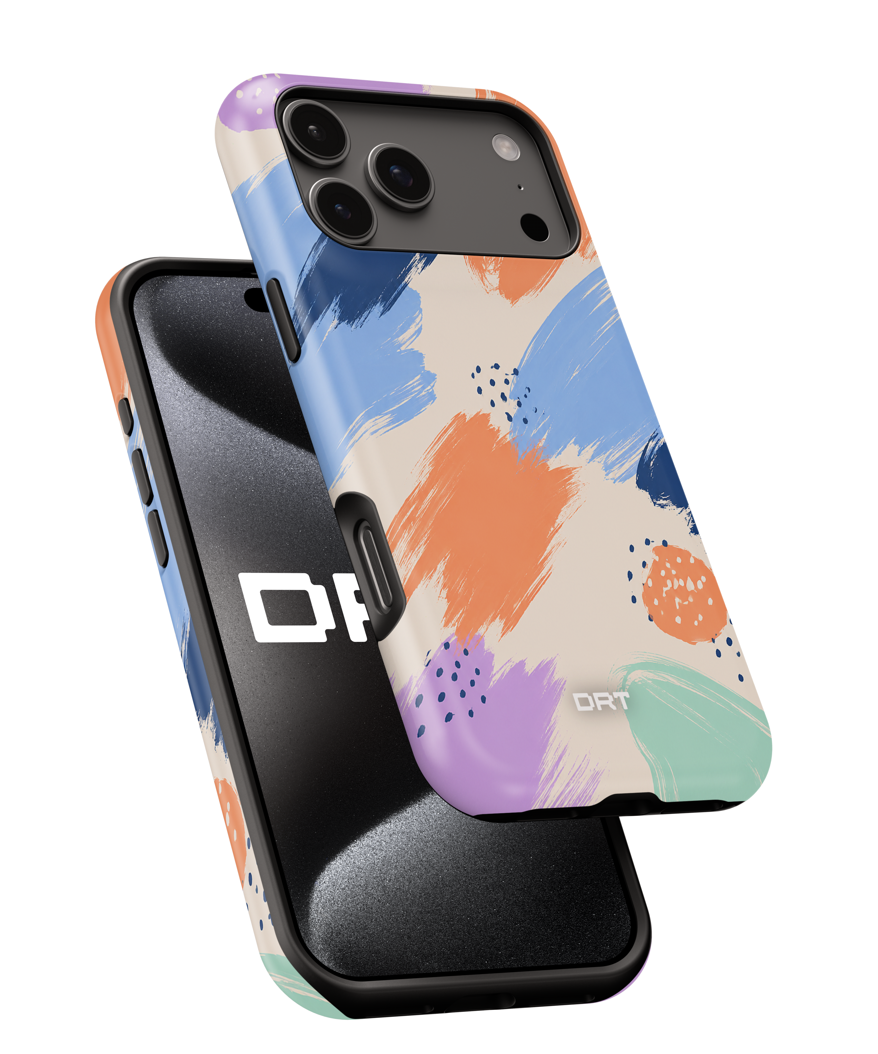 Abstract Brushstroke Magnetic Impact-Resistant Phone Case
