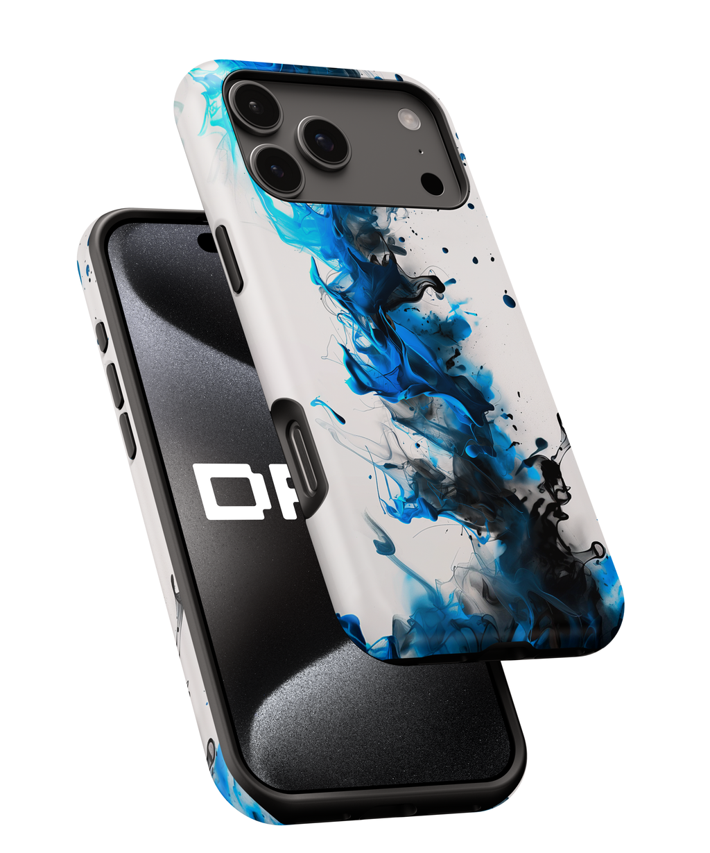 Blue Ink Swirl Magnetic Impact Phone Case