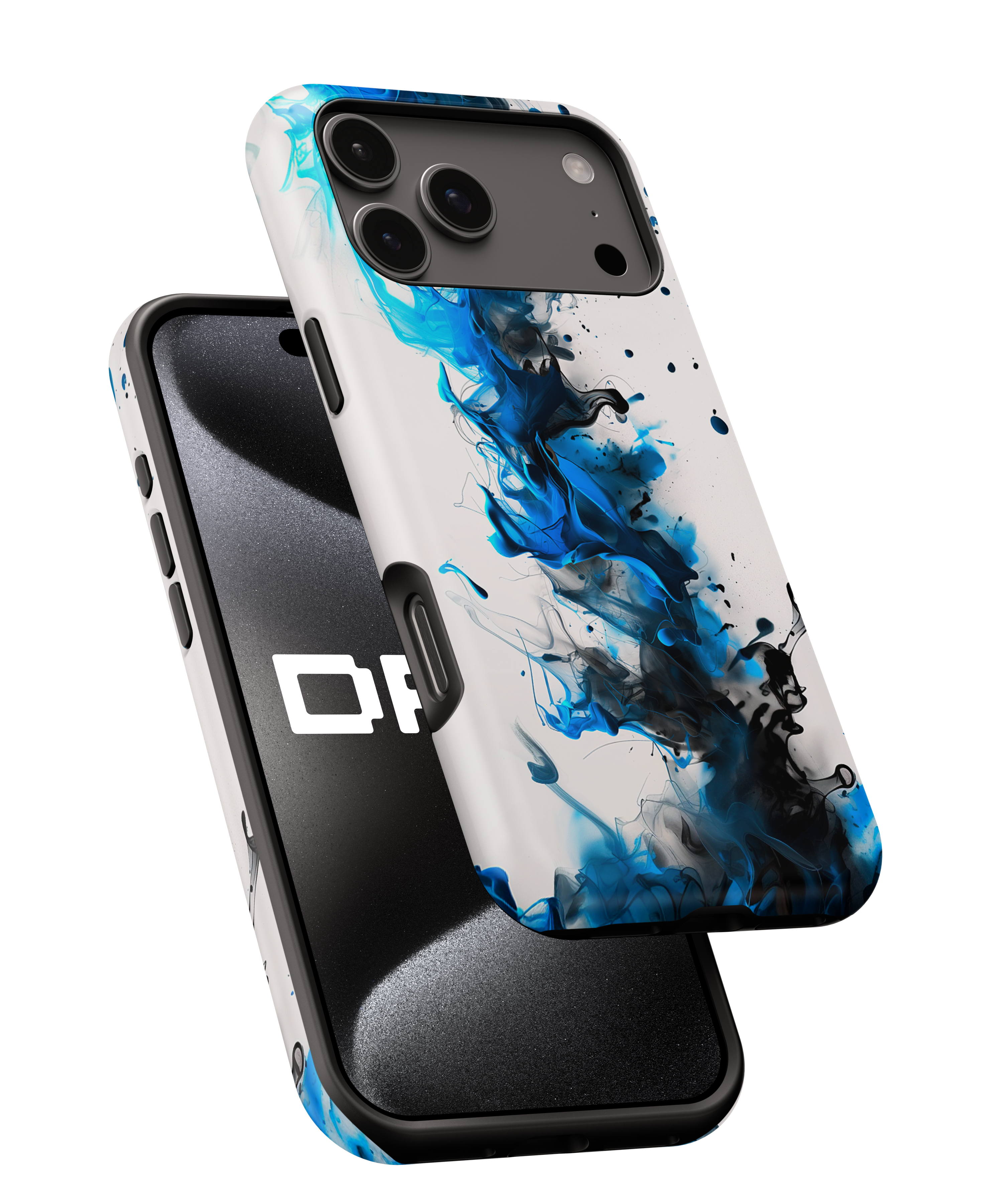 Blue Ink Swirl Magnetic Impact Phone Case