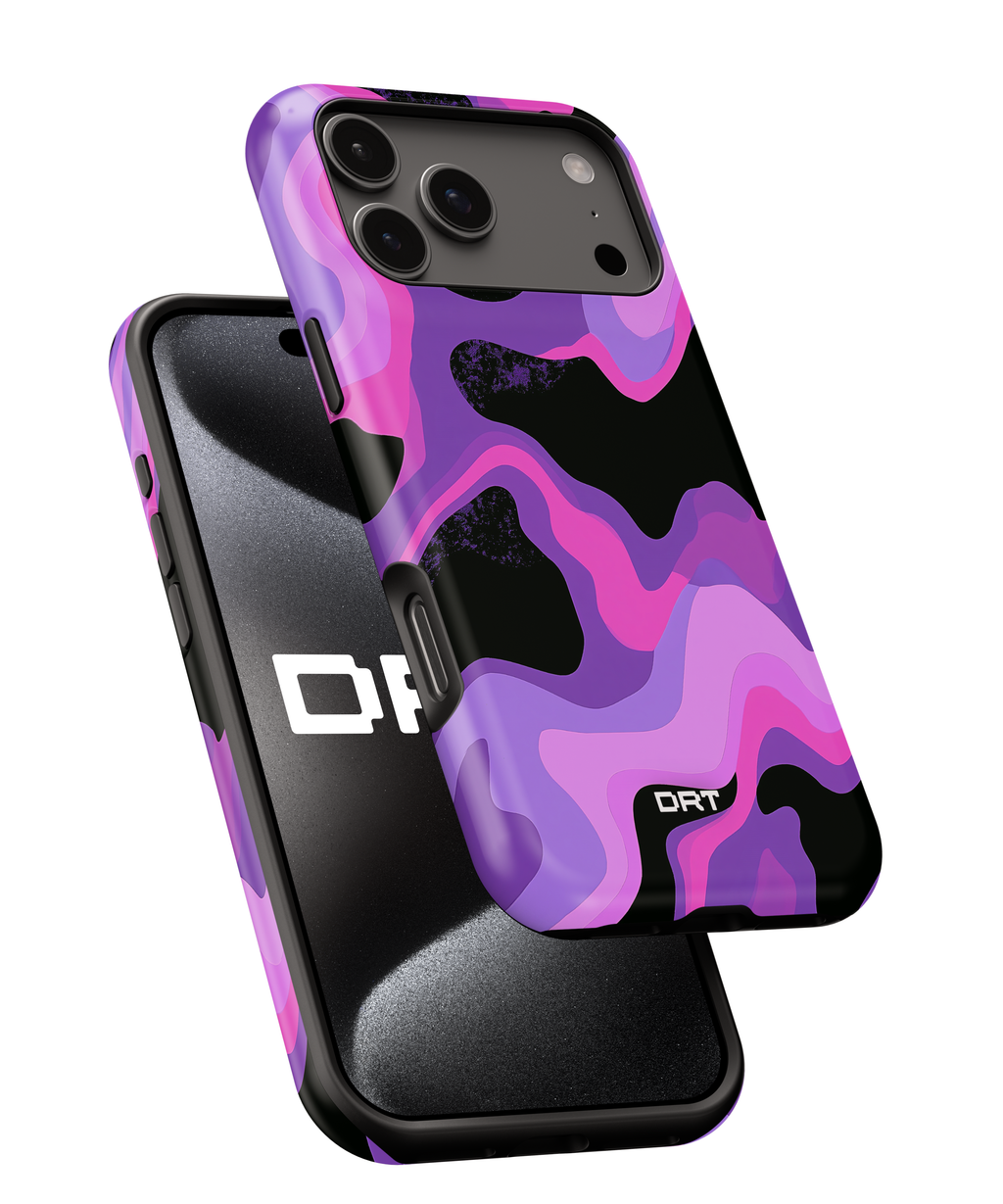 Purple Camo Magnetic Impact-Resistant Phone Case