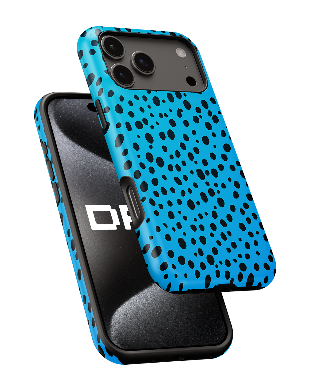 Blue Dalmatian Dot Magnetic Impact-Resistant Phone Case