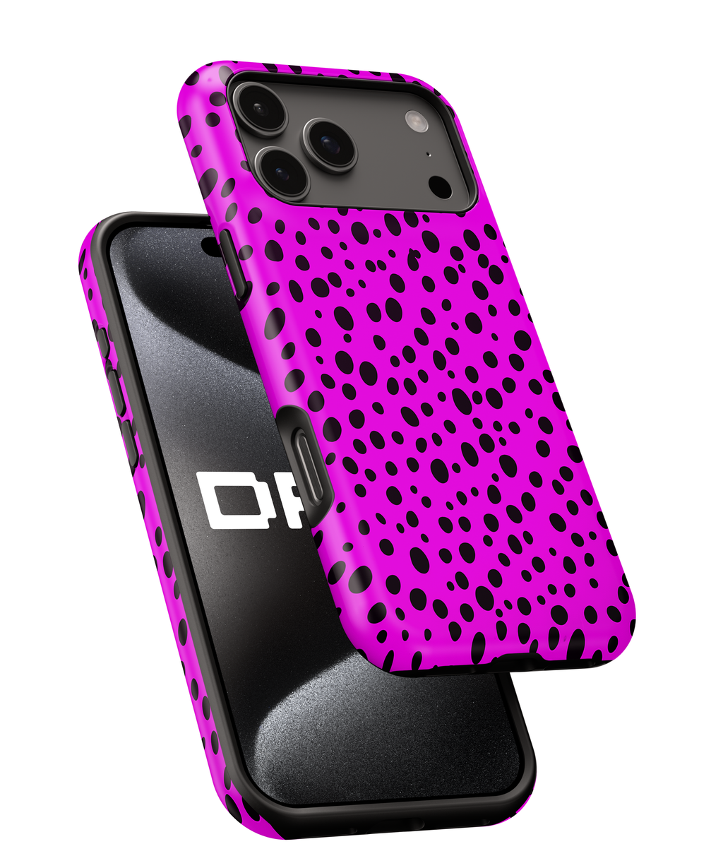 Pink Leopard Print Magnetic Impact-Resistant Phone Case