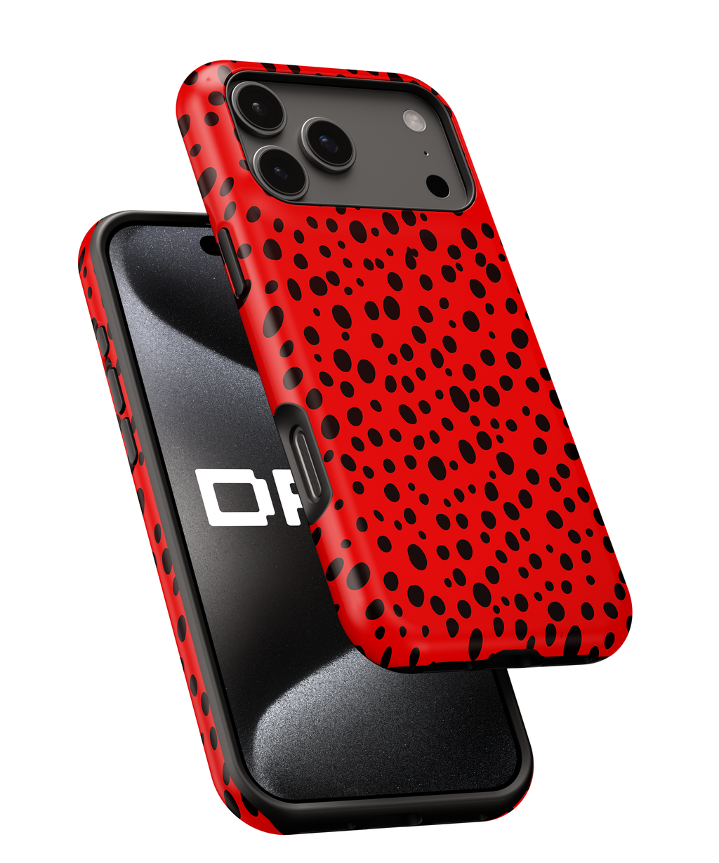 Red Dalmatian Spot Magnetic Impact-Resistant Phone Case