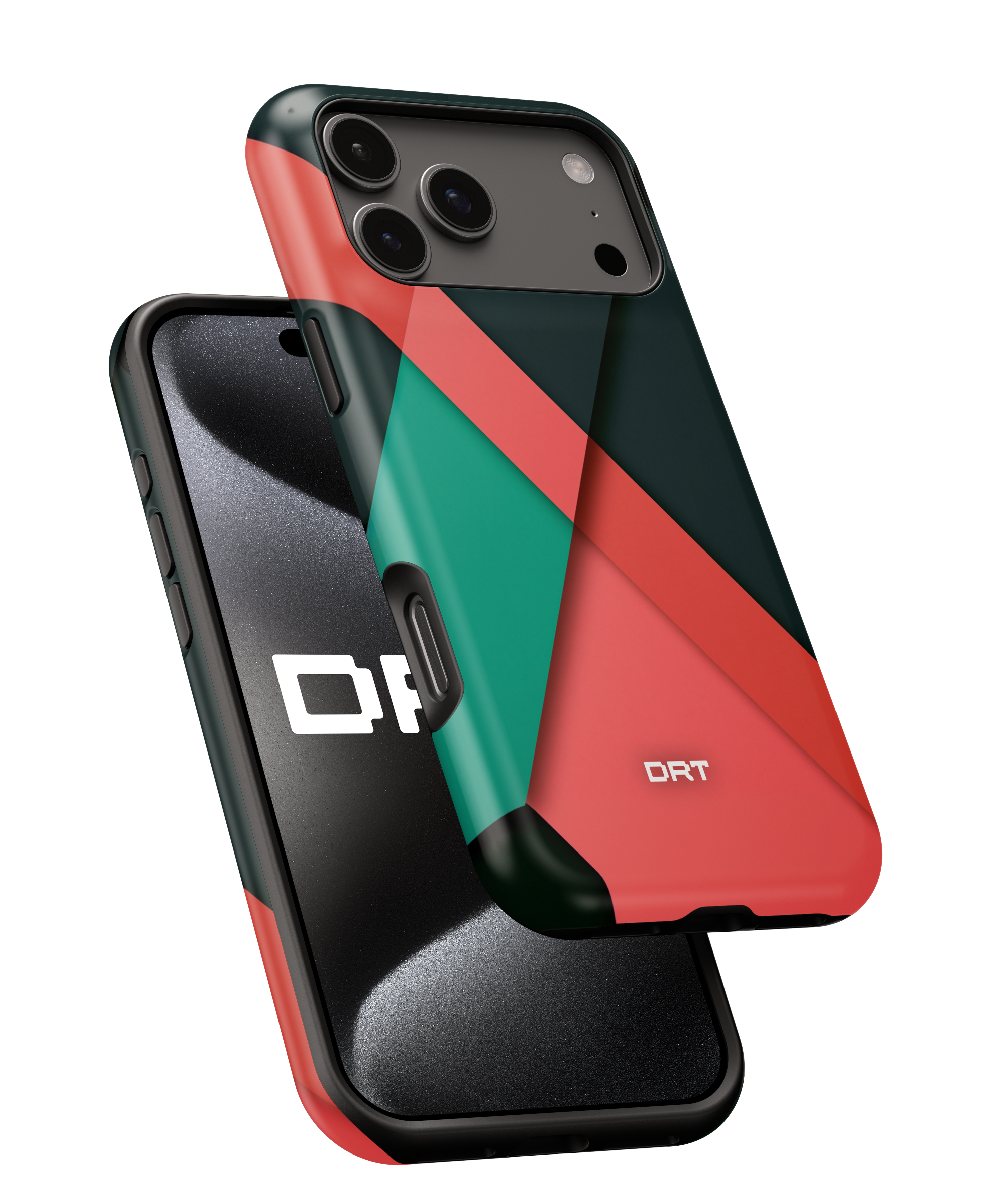 Geometric Color-Block Magnetic Impact Phone Case