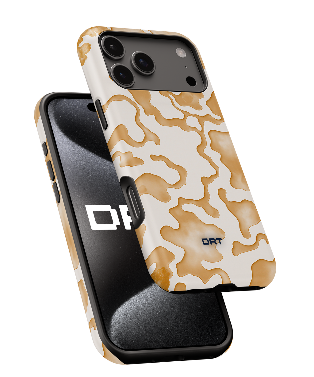 Magnetic Impact-Resistant Phone Case — Beige Abstract Camo