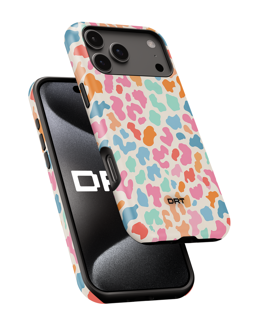 Colorful Pastel Leopard Magnetic Impact Phone Case