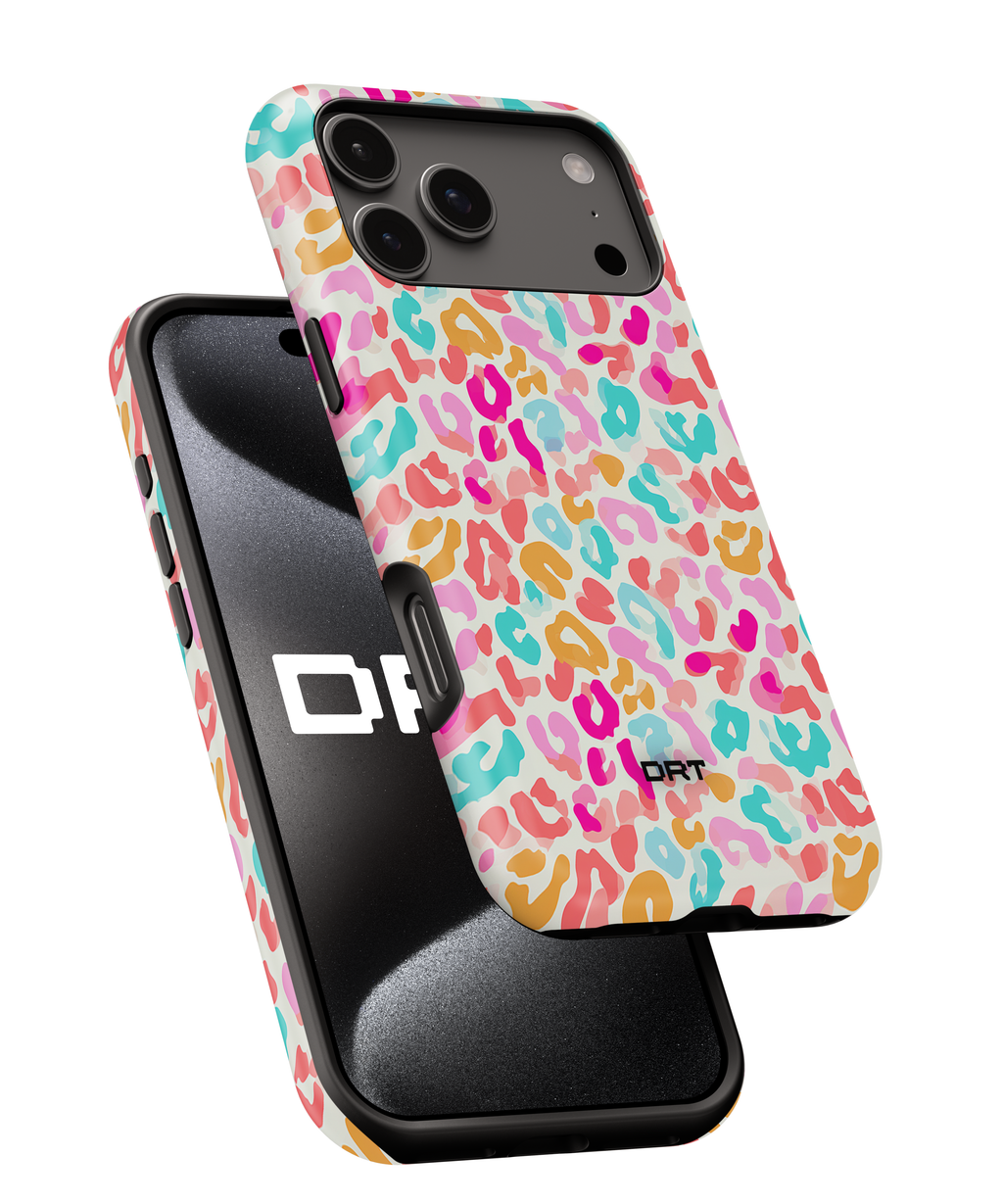 Colorful Leopard Print Magnetic Impact-Resistant Phone Case