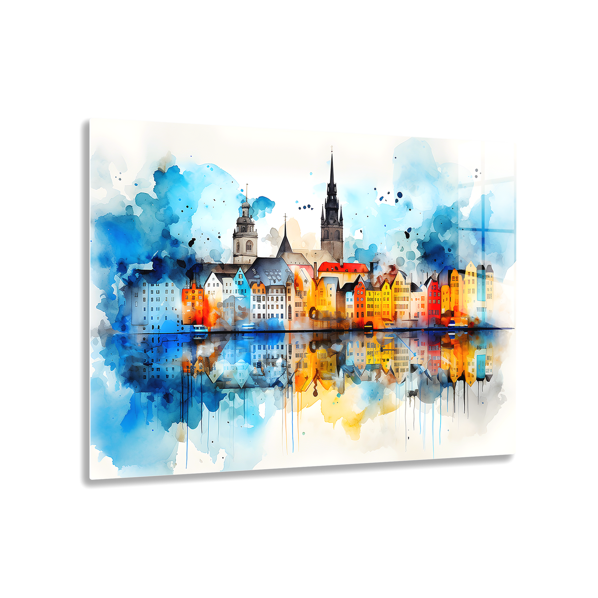 Hamburg, Germany Watercolor (Acrylic)Dazzling Acrylic Prints Hamburg, Germany Watercolor - A Mesmerizing Fusion of Modern Craftsmanship &amp; Timeless Design 🖼️✨
 
A Statement Piece with Hamburg, GermaRimaGallery